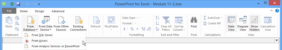 Powerpivot Window